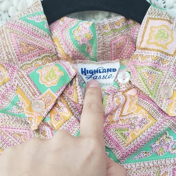 Vintage pastel coloured tunic xs/small - Picture 5 of 11